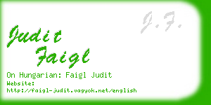 judit faigl business card